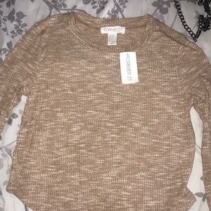 Forever 21 Cropped Tan long sleeve. BRAND NEW!❤️